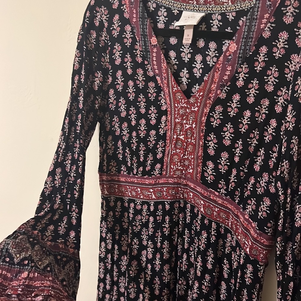 Boho Bell Sleeve Maxi Dress